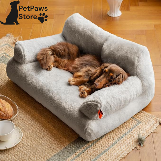 PetPaws CozyCloud Plush Sofa Bed
