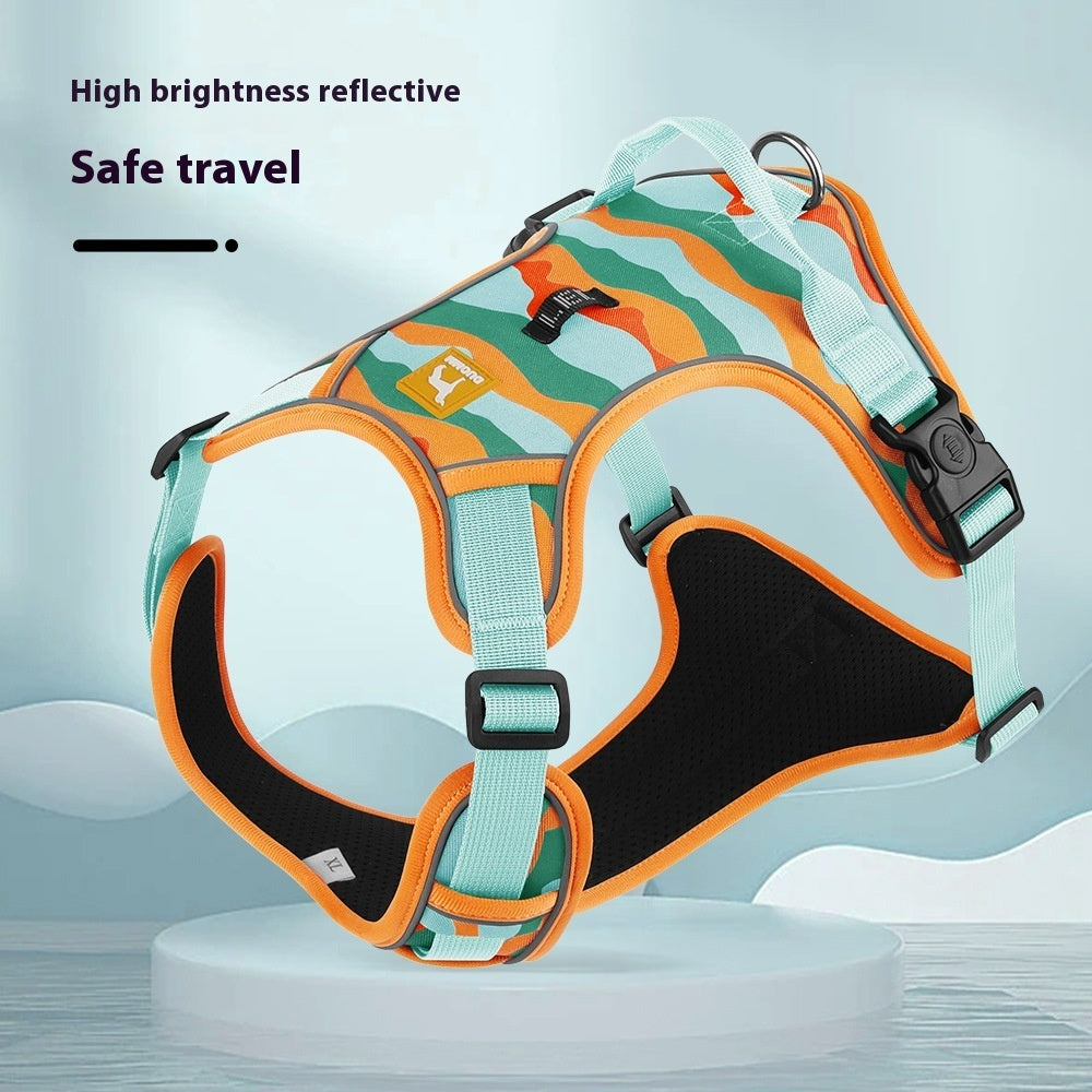 Stay Safe & Stylish on Every Walk – Reflective Dog Harness with Commuter Handle! - Pet Paws