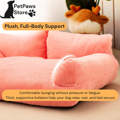 PetPaws CozyCloud Plush Sofa Bed