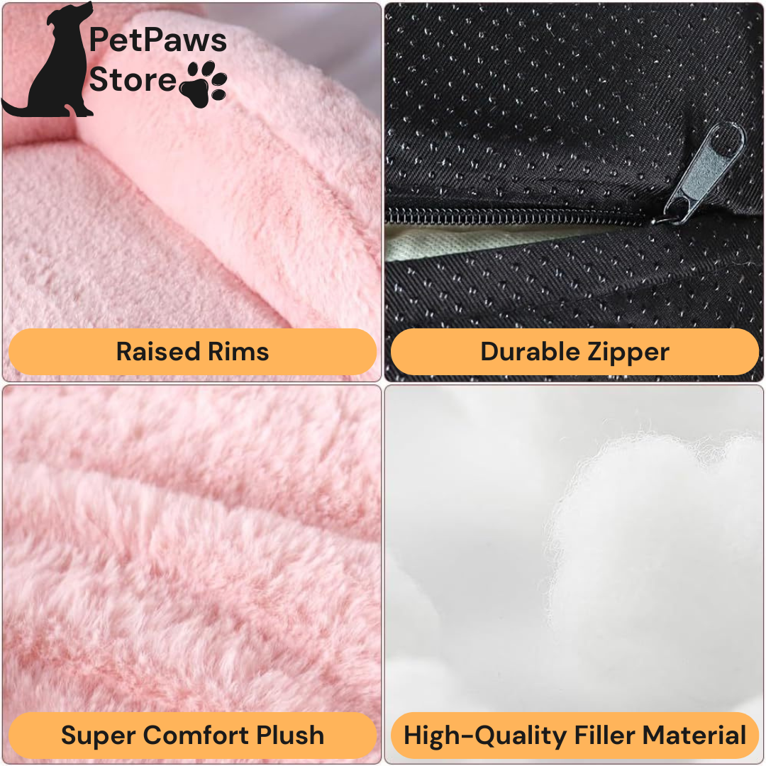 PetPaws CozyCloud Plush Sofa Bed