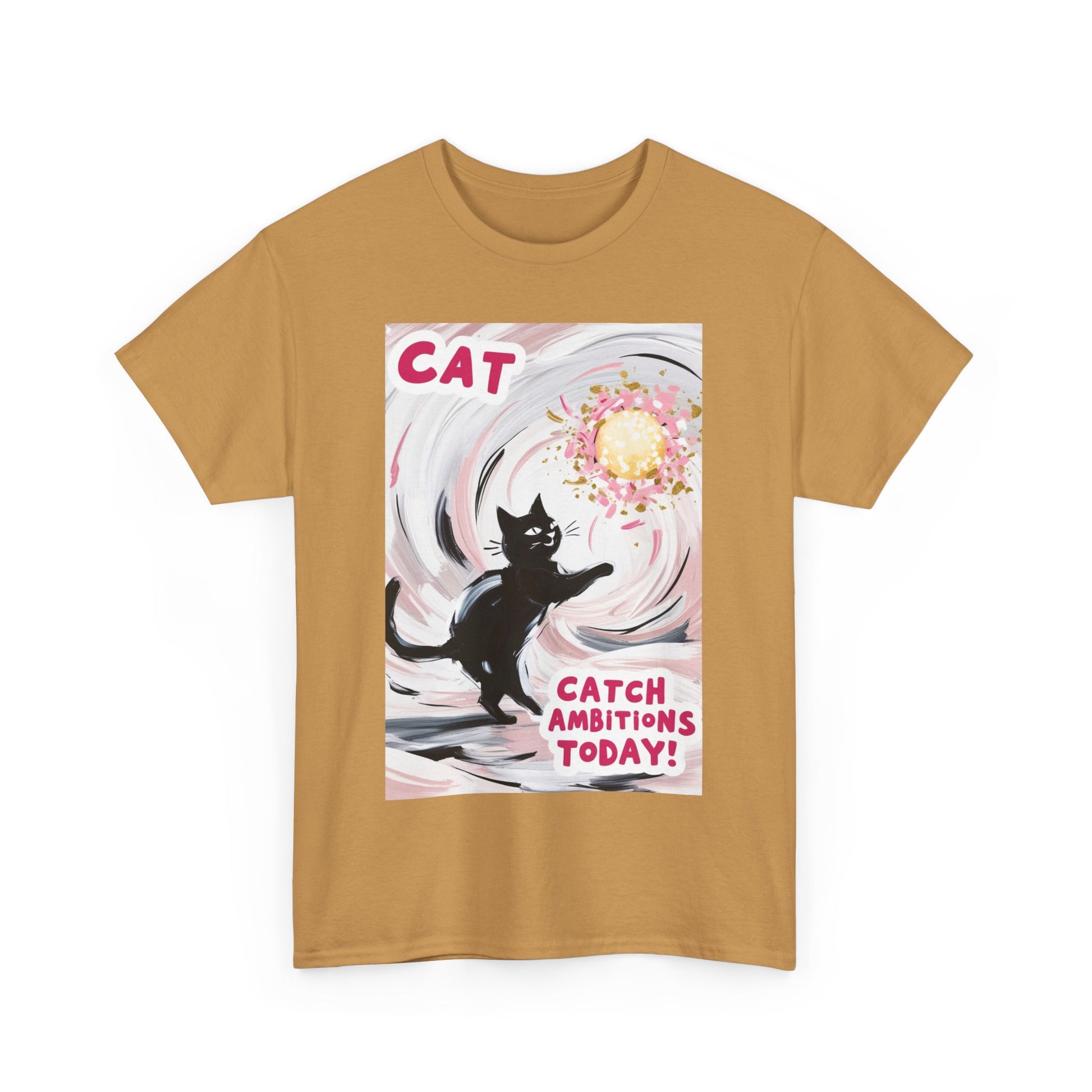 Unisex "I Wanna Be A Cat" Heavy Cotton Tee – Soft, Durable, and Sustainable Style! - Pet Paws