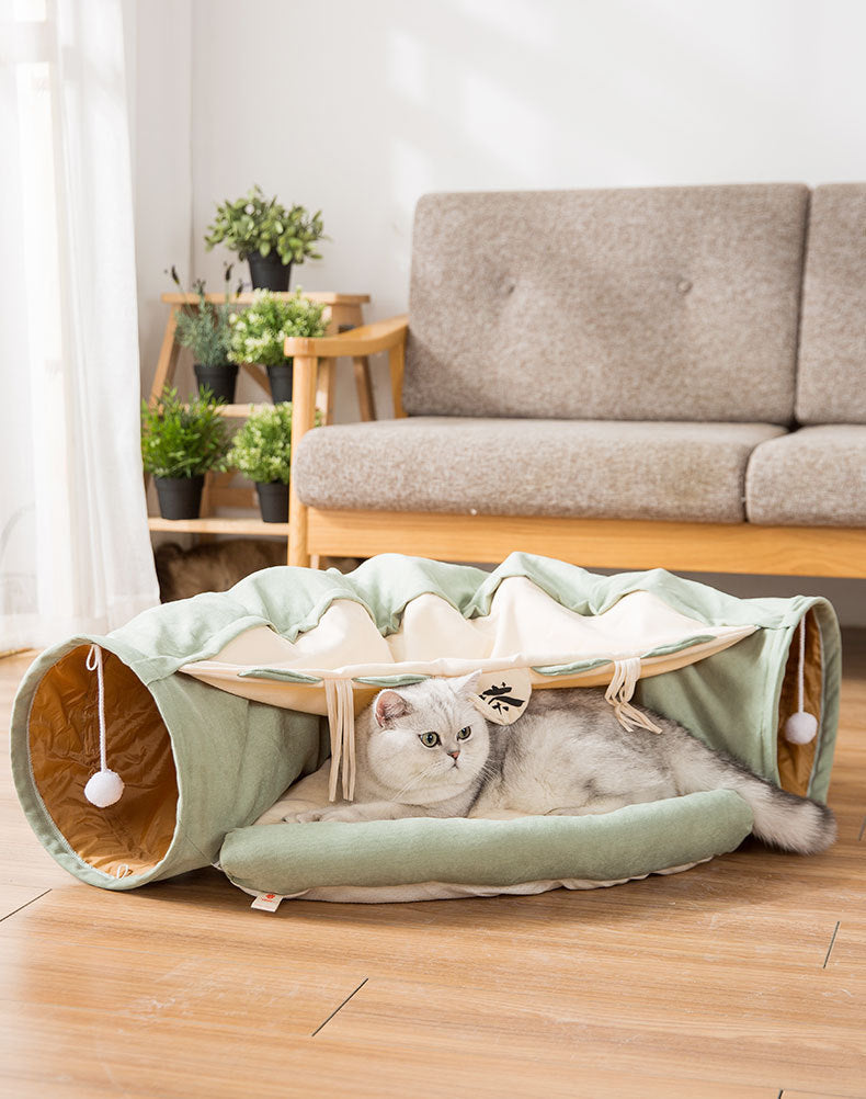 Unleash Fun and Adventure with Our Collapsible Cat Tunnel! - Pet Paws