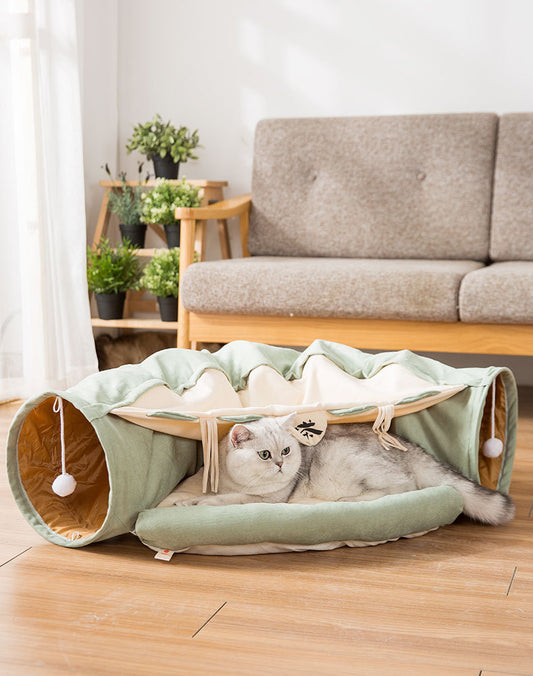 Unleash Fun and Adventure with Our Collapsible Cat Tunnel! - Pet Paws