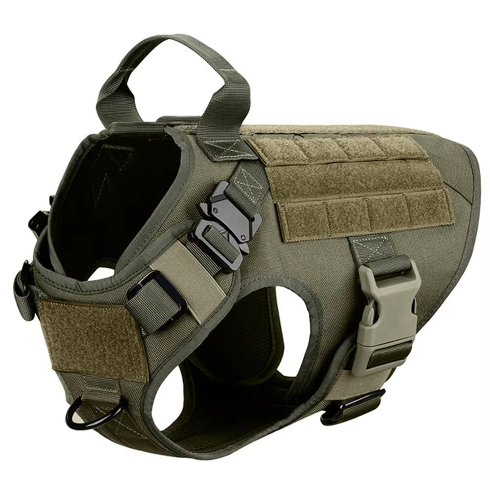 Unleash Adventure with the Tactical Luxury Dog Harness Set – Built for Style & Strength! - Pet Paws