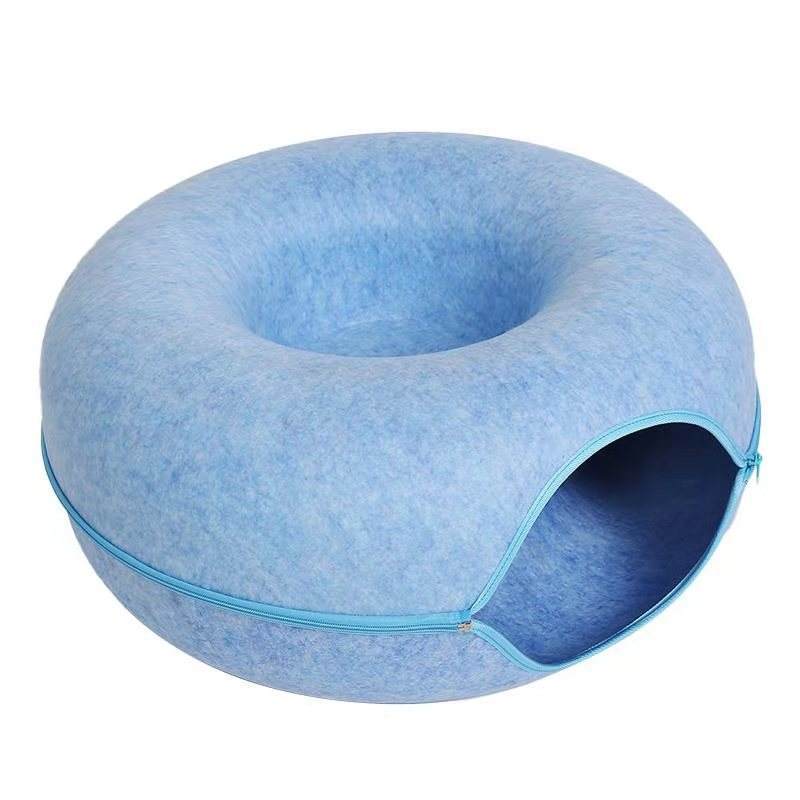 Cozy Up Your Cat with Our Four Seasons Round Felt Pet Nest! - Pet Paws