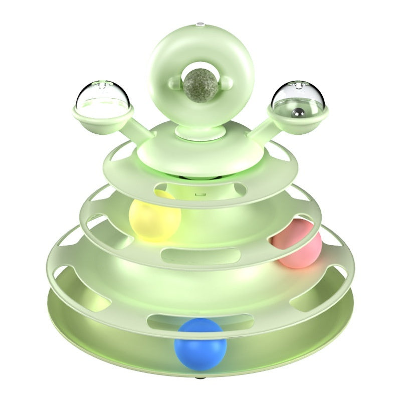 Keep Your Cat Entertained for Hours with Our 4-Level Interactive Cat Toy Tower! - Pet Paws