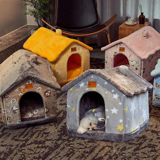 Provide Your Pet a Cozy Retreat with Our Foldable Dog House! - Pet Paws