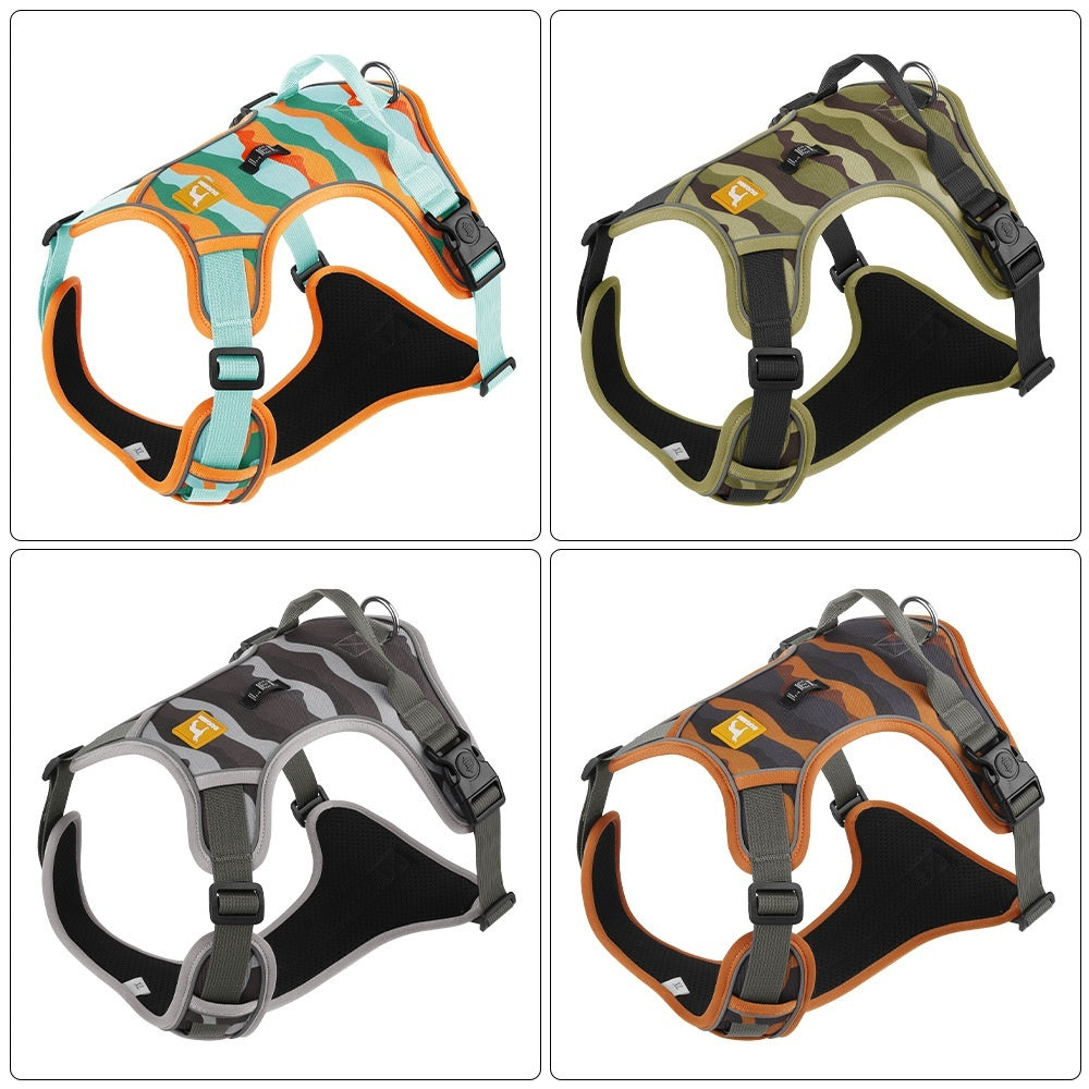 Stay Safe & Stylish on Every Walk – Reflective Dog Harness with Commuter Handle! - Pet Paws