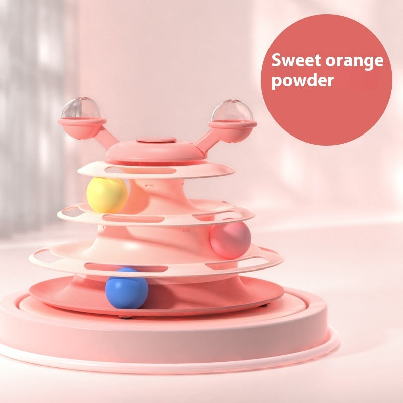 Keep Your Cat Entertained for Hours with Our 4-Level Interactive Cat Toy Tower! - Pet Paws