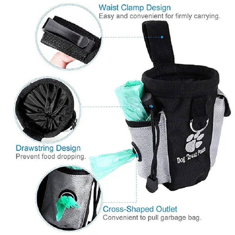 Portable Dog Treat Pouch - Keep Training Treats Handy Anytime, Anywhere! - Pet Paws