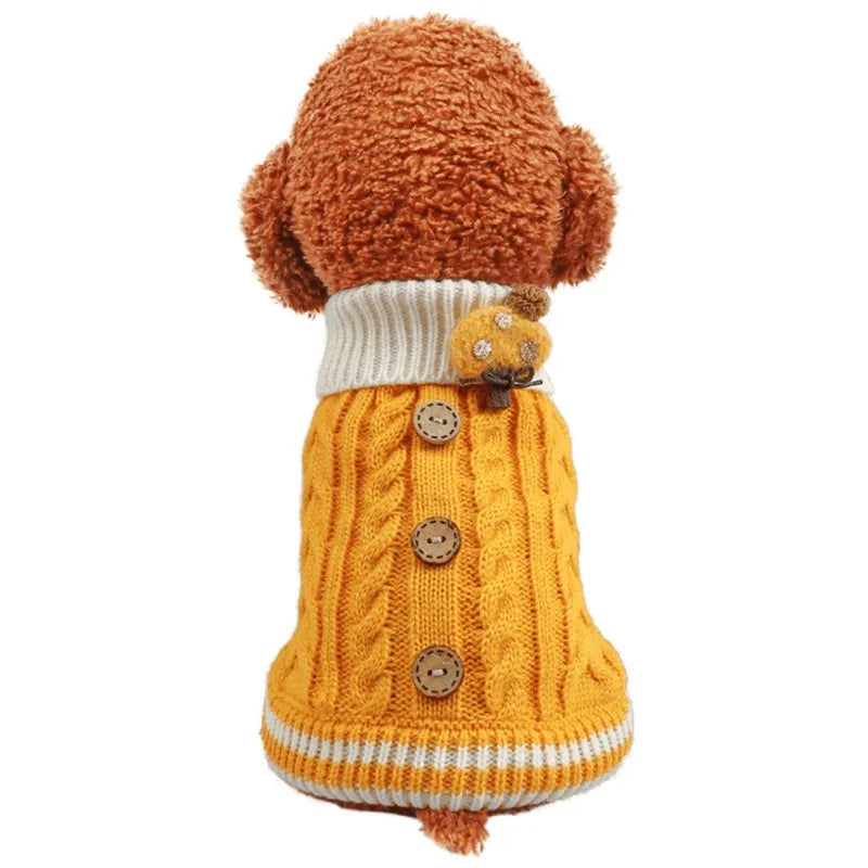 Cozy Pet Sweater Hoodie for Dogs & Cats 🐶🐱 - Winter Warmth!