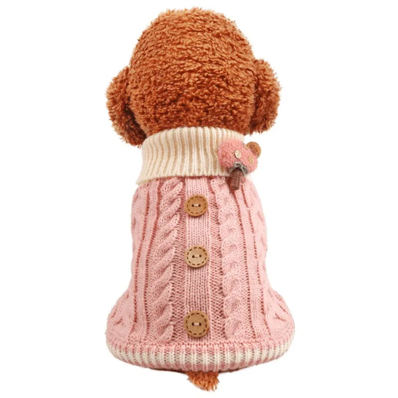 Cozy Pet Sweater Hoodie for Dogs & Cats 🐶🐱 - Winter Warmth!