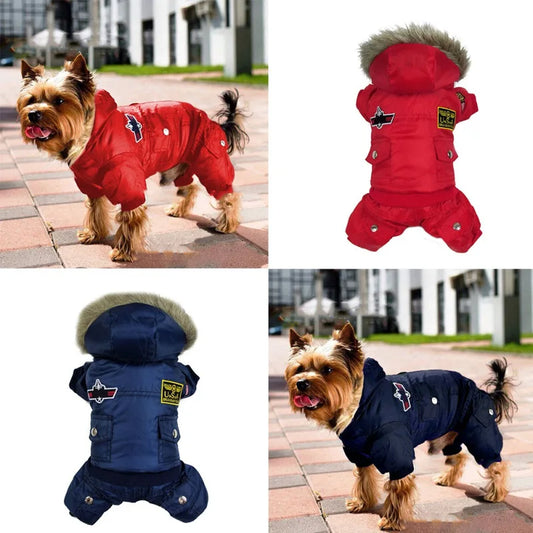 ❄️ Warm Fleece Dog Coat – Cozy Winter Hooded Jacket for Pets! 🐾