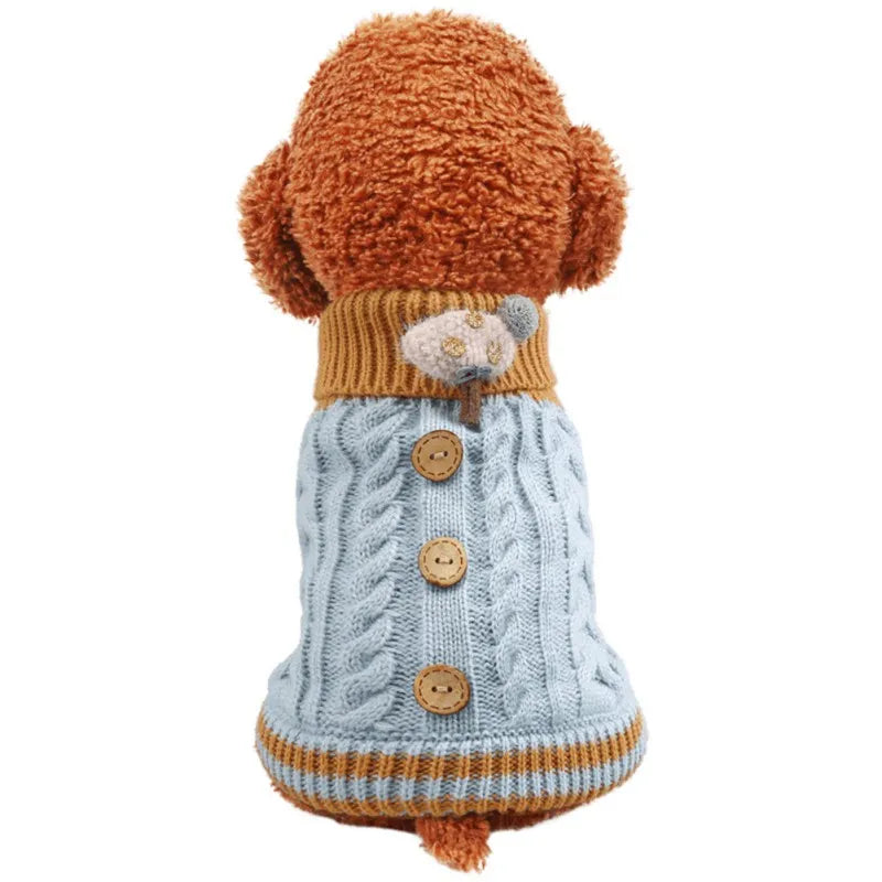 Cozy Pet Sweater Hoodie for Dogs & Cats 🐶🐱 - Winter Warmth!