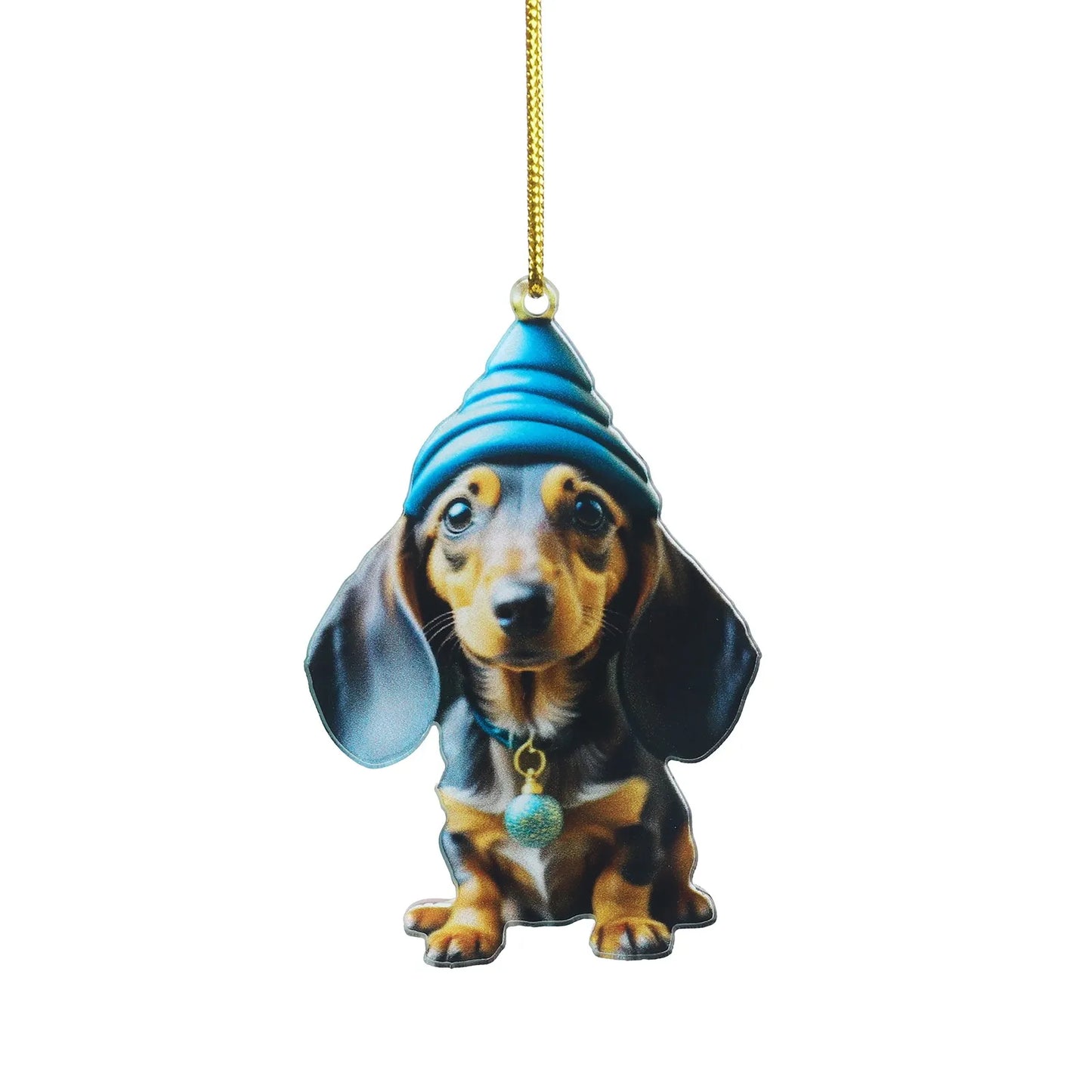 🎄 Add Charm to Your Holidays with the Cute Dog Christmas Ornament! 🐶✨ - Pet Paws