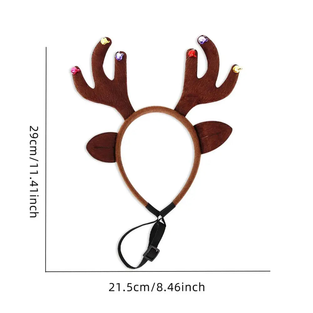 🎄 Holiday Magic for Your Pet: Adorable Christmas Antler Headband! 🦌🎅 - Pet Paws