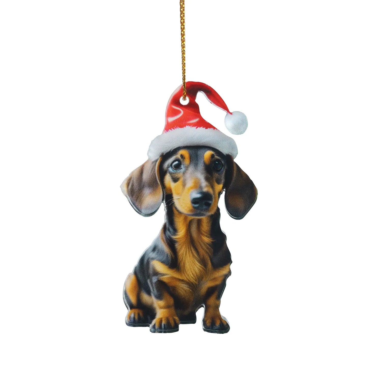 🎄 Add Charm to Your Holidays with the Cute Dog Christmas Ornament! 🐶✨ - Pet Paws