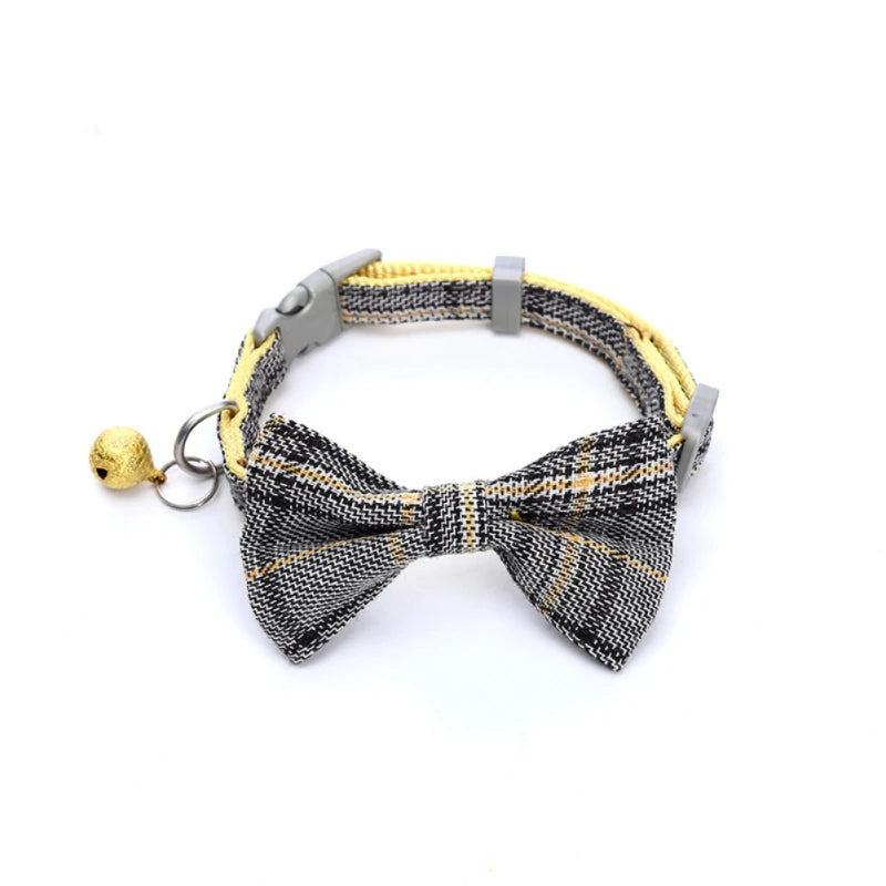 🎄 Festive Christmas Cat Collar – Big Bowknot Charm with Adjustable Fit & Bell! 🎅 - Pet Paws