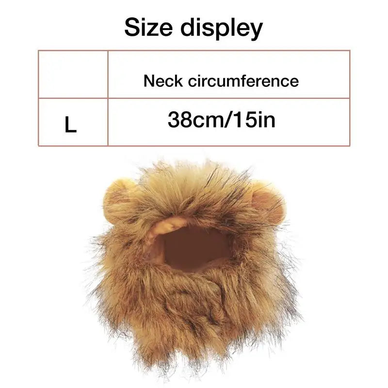 Cat Lion Mane Kitten Customs For Halloween Cosplay Pet Costumes Hat For Christmas Dress Up Accessories Decoration For Kitten - Pet Paws