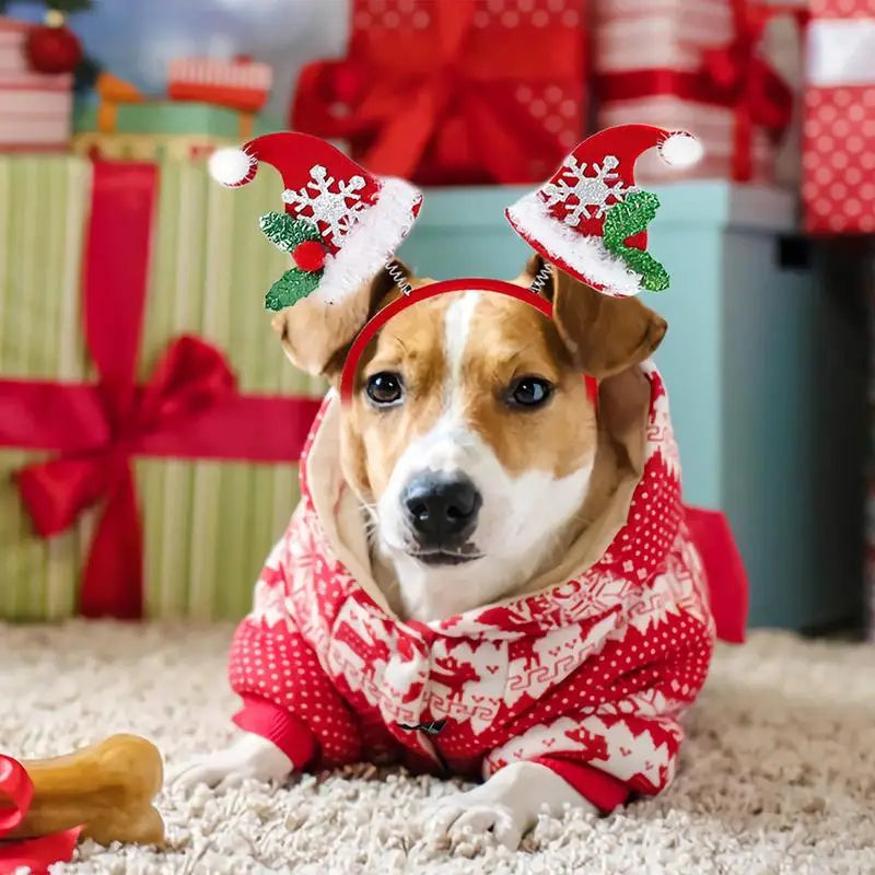 🎄 Holiday Magic for Your Pet: Adorable Christmas Antler Headband! 🦌🎅 - Pet Paws