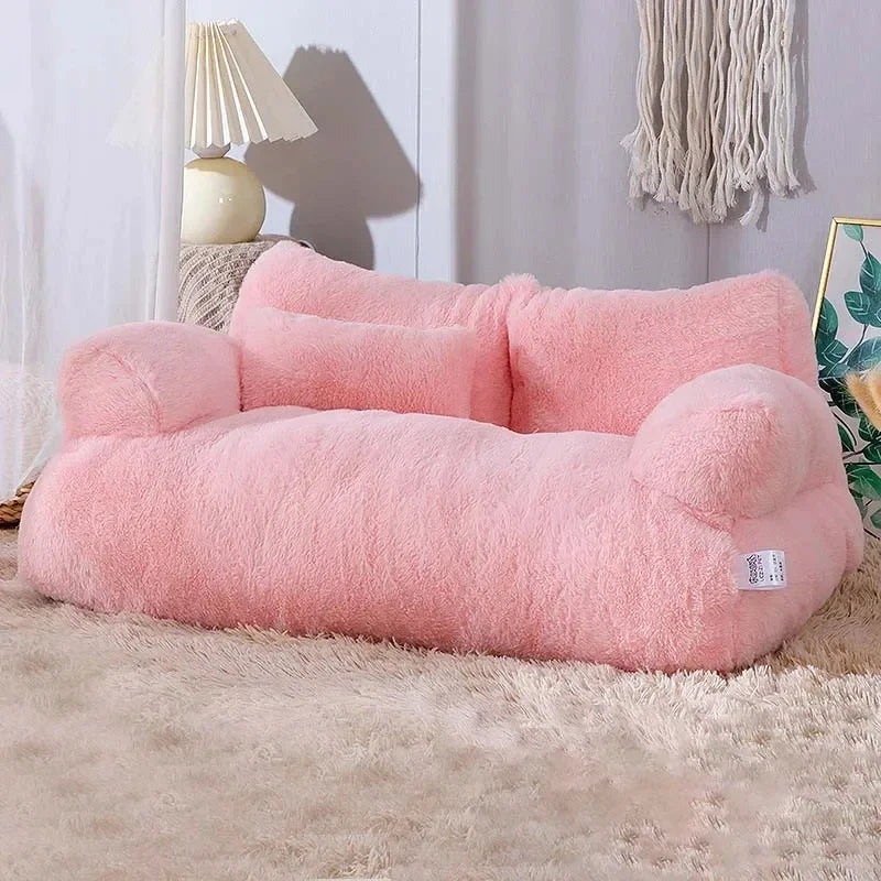 PetPaws CozyCloud Plush Sofa Bed