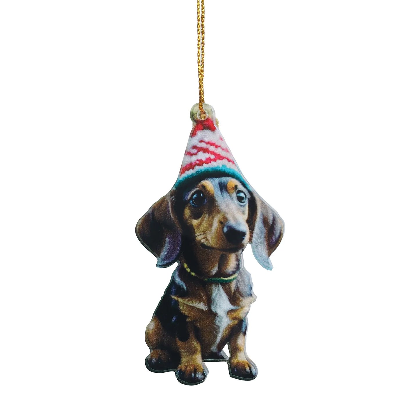 🎄 Add Charm to Your Holidays with the Cute Dog Christmas Ornament! 🐶✨ - Pet Paws