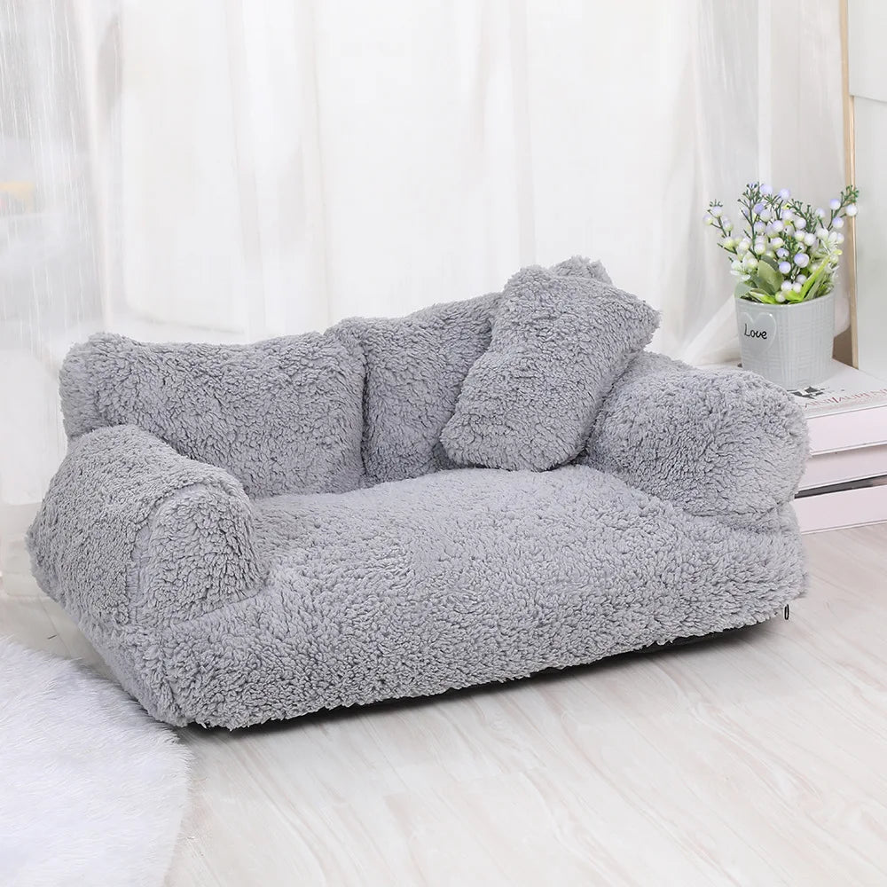 PetPaws CozyCloud Plush Sofa Bed