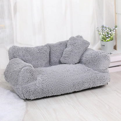 PetPaws CozyCloud Plush Sofa Bed