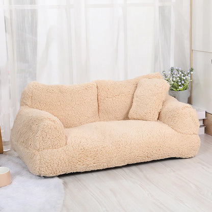 PetPaws CozyCloud Plush Sofa Bed