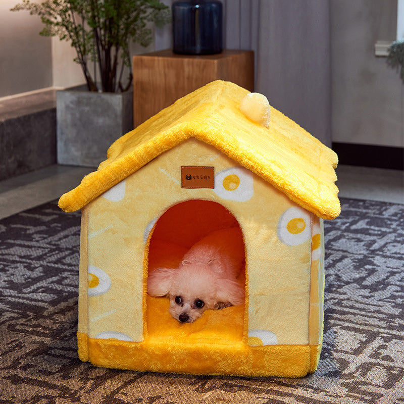 Provide Your Pet a Cozy Retreat with Our Foldable Dog House! - Pet Paws