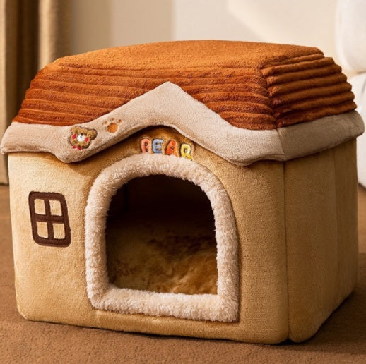 Provide Your Pet a Cozy Retreat with Our Foldable Dog House! - Pet Paws