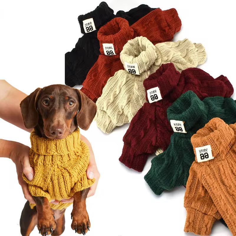 Stay Cozy This Winter with Our Stylish Turtleneck Dog Sweater! - Pet Paws